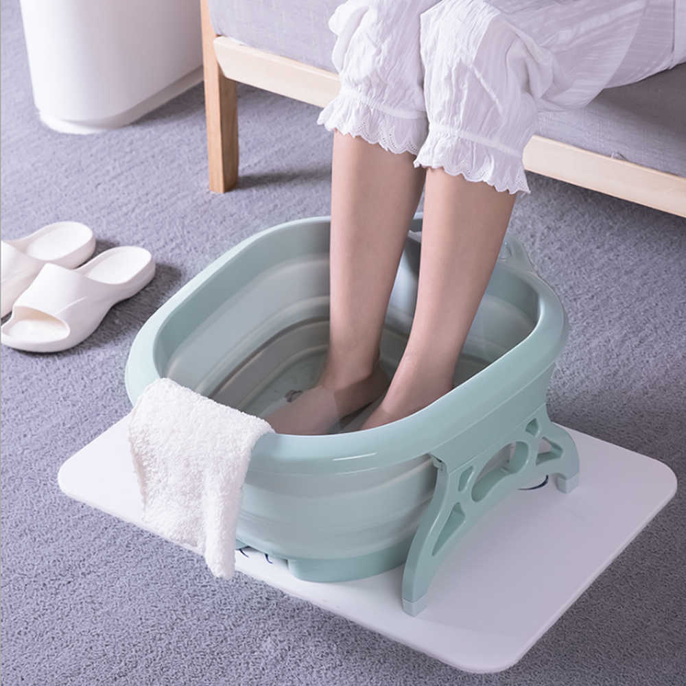 Sklopiva spa kada za stopala na postolju, mint boja